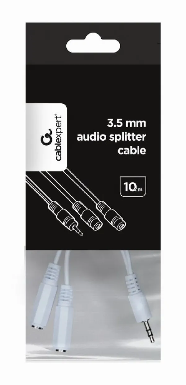 GEMBIRD CCA-415W Gembird 3.5mm stereo plug to 2X3.5mm stereo socket 10cm audio splitter kabl Slika 2