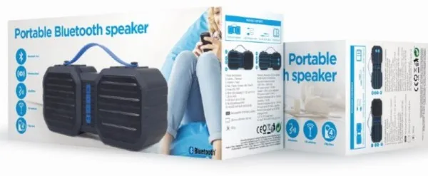 GEMBIRD SPK-BT-19 Gembird Portable Bluetooth speaker +handsfree 2x3W, FM, USB, SD, AUX Slika 4