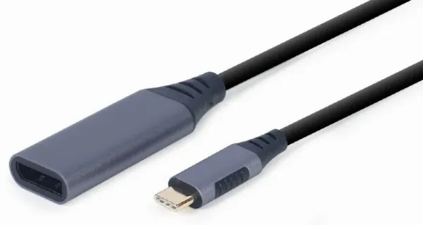 GEMBIRD A-USB3C-DPF-01 Gembird USB Type-C to DisplayPort male adapter, space grey A Slika 1