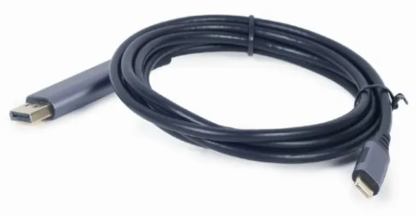 GEMBIRD CC-USB3C-DPF-01-6 Gembird USB Type-C to DisplayPort male adapter cable, space grey, 1.8 m A Slika 1