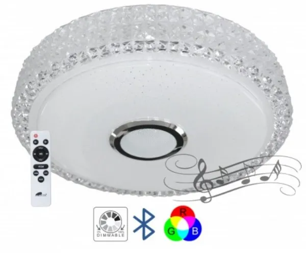 MIT.EL LED SMD plafonjera M205440-BT/WRGB 2x24W 390mm sa zvucnikom 5W, bluetooth, Android/iOS APP iLink Slika 3