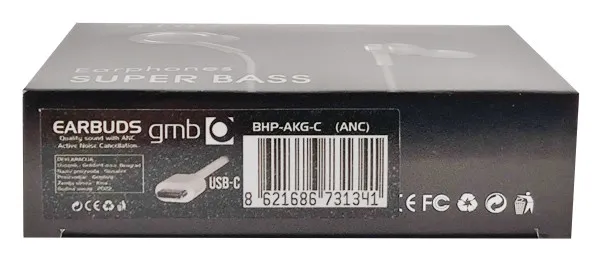 GEMBIRD BHP-AKG-C * Gembird MP3 slusalice sa mikrofonom + volume kontrol (1xType-C) ANC (439) Slika 1