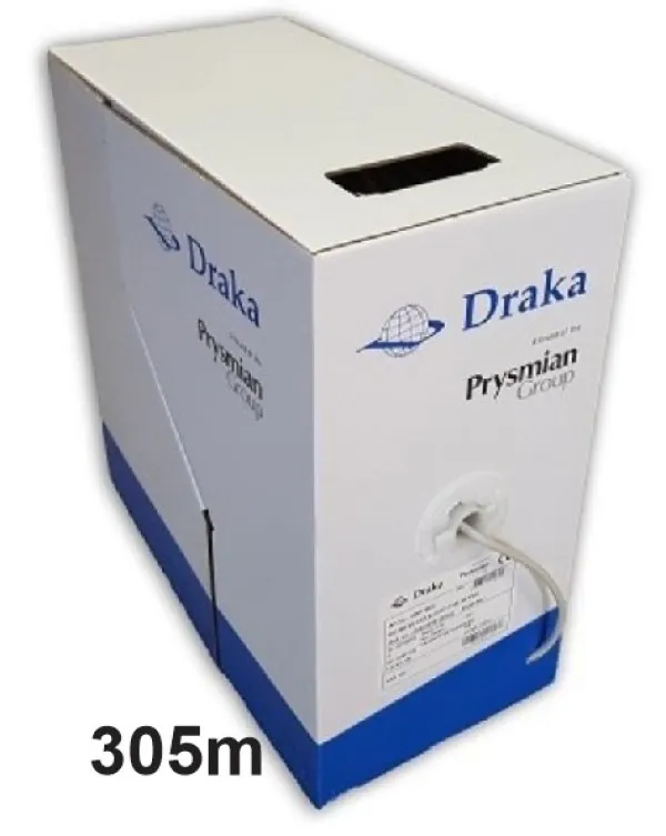 DRAKA Kabl mrezni UC300S AWG24 Cat.5e DRUT, F/UTP LSHF, BAKARNI, Pun presek 305m, 183 Slika 1