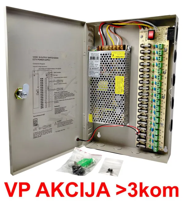 GEMBIRD NAPRK-12V/15A-18CH Gembird napajanje sa kljucem, 2A/CH Slika 4