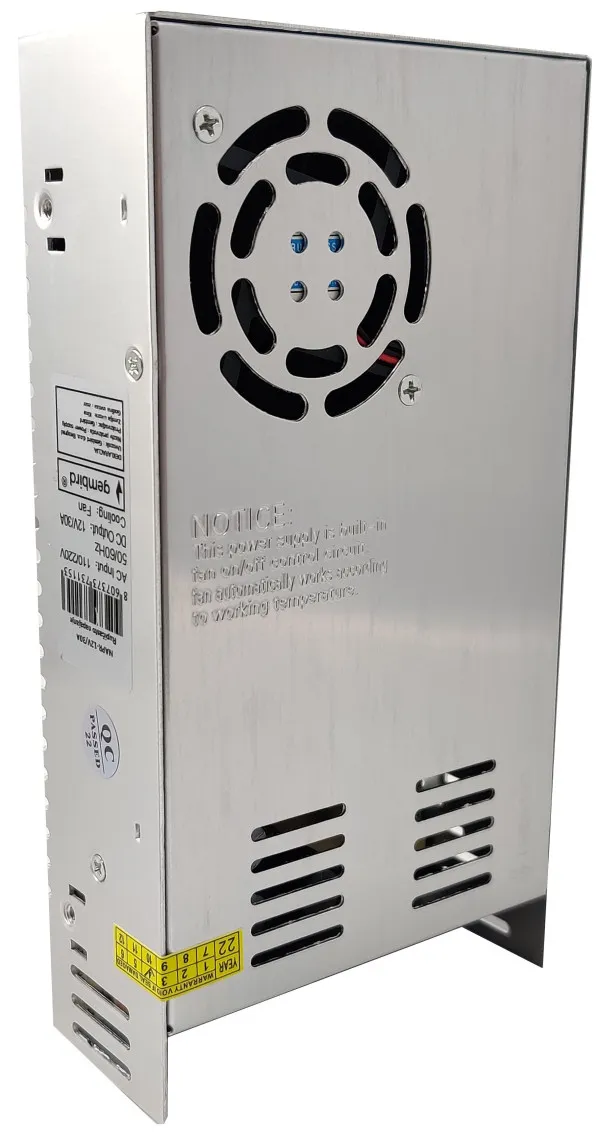 GEMBIRD NAPR-12V/30A ** Gembird Napajanje rupicasto + kuler (1599) Slika 2