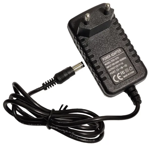 GEMBIRD NPA-AC45** Gembird punjac 12v/1A 12W, 1m kabl, Coper napajanje, DC 5.5x2.1mm CE(alt.npa-ac91 223) Slika 1