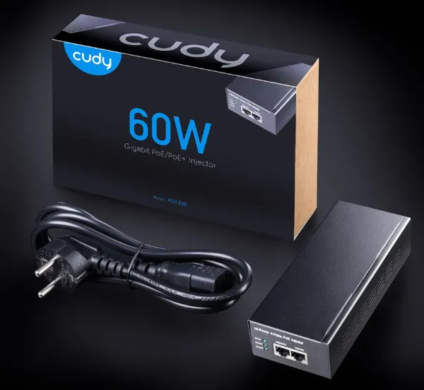 CUDY Cudy POE300 60W Gigabit PoE+/PoE Injector, 802.3at/802.3af Standard, Data and Power 100 Meters Slika 4