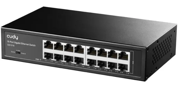 CUDY Cudy GS1016 16-Port 10/100/1000M Switch,16x Gbit RJ45 port, rackmount (Alt. PFS3016-16G) Slika 4