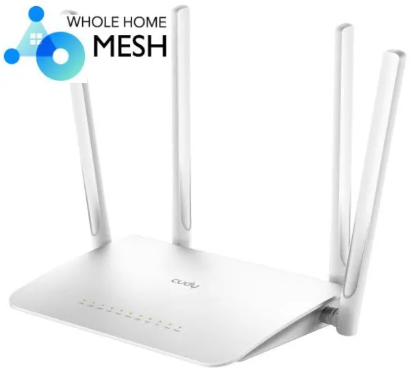 CUDY Cudy WR1300 AC1200 Dual Band 2.4+5Ghz MESH Wi-Fi Ruter 1W/4LAN Gbit,4x5dBi Wisp/AP/REP/TR Slika 4