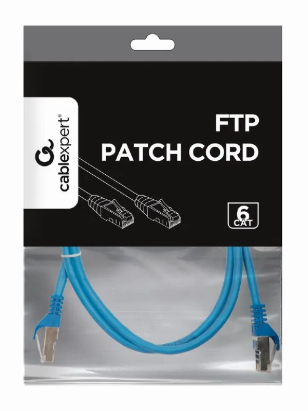 GEMBIRD PP6-1M/B Gembird Mrezni kabl, CAT6 FTP Patch cord 1m blue Slika 2