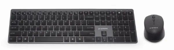 GEMBIRD KBS-ECLIPSE-M500 Gembird Backlight Pro Business Slim wireless desktop set, US layout, black Slika 4