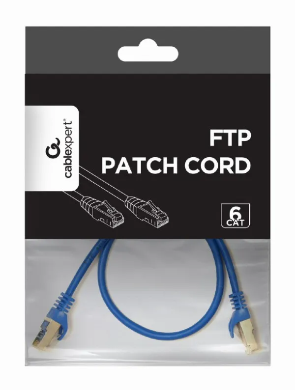 GEMBIRD PP6-0.5M/B Gembird Mrezni kabl, CAT6 FTP Patch cord 0.5m blue Slika 2