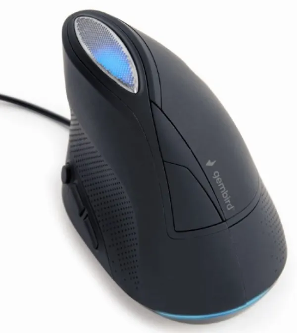 GEMBIRD MUS-ERGO-03 Gembird Ergonomic Opticki mis 3600Dpi 6-button black 105mm USB Slika 2
