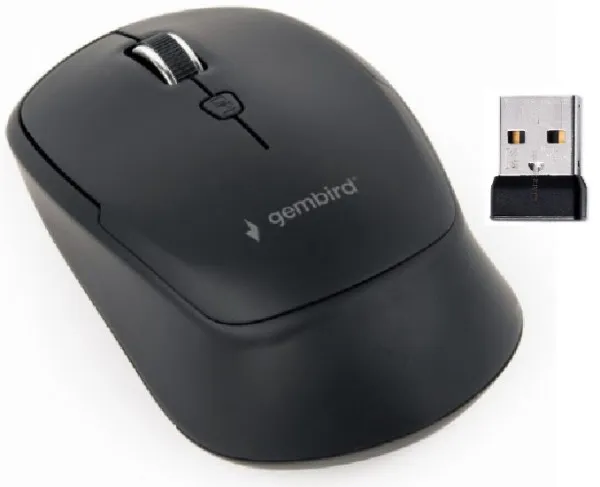 GEMBIRD MUSW-4B-05 Gembird Bezicni mis 2,4Ghz Opticki USB 800-1600Dpi 4-button black 99mm Slika 2