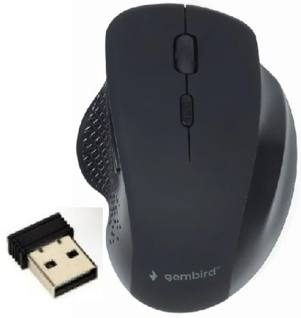 GEMBIRD MUSW-6B-02 Gembird Bezicni mis 2,4GHz opticki USB 6-button 800-1600Dpi black 112mm Slika 3