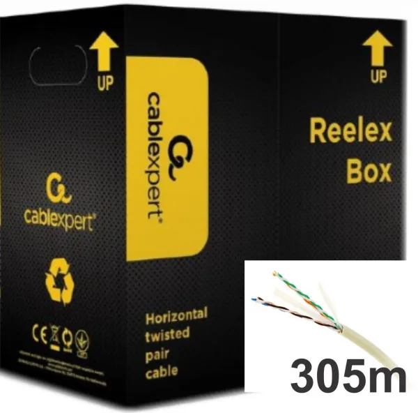 GEMBIRD UPC-6004SE-L Gembird UTP cat.6 Indoor licnasti CCA, ECA, kotur 305m Slika 3
