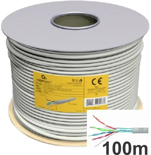 GEMBIRD FPC-5004E-SOL/100 Gembird FTP cat.5E Indoor solid CCA kotur 100m Slika 3