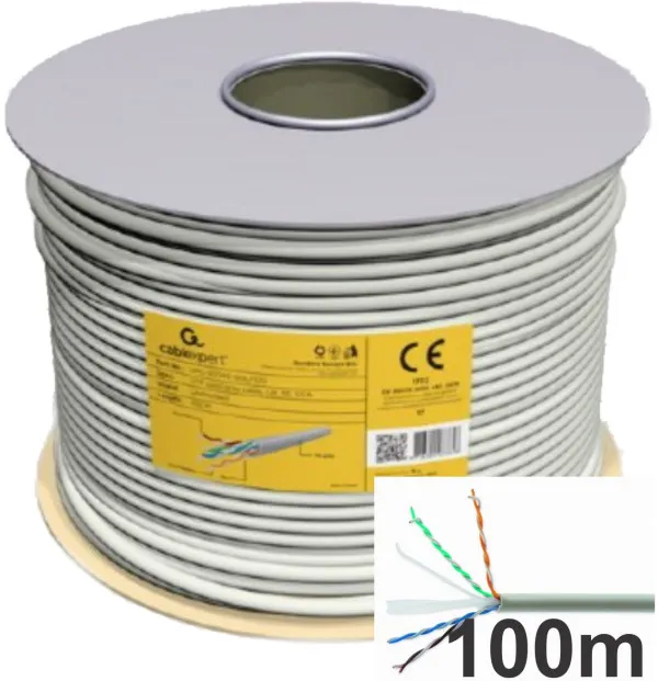 GEMBIRD UPC-6004SE-SOL/100 Gembird UTP cat.6 Indoor solid CCA kotur 100m Slika 3