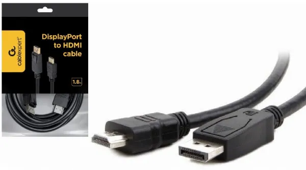 CC-DP-HDMI-6 Gembird DisplayPort na HDMI digital interface kabl 1.8m Slika 4