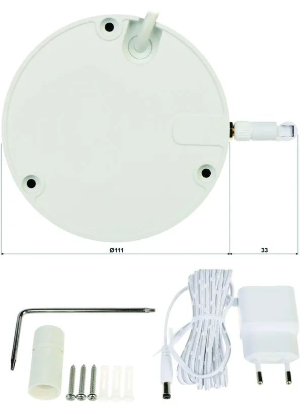 Dahua kamera IPC-HDBW1230DE-SW-0280B 2Mpix, 2,8mm, 30m, IP Kamera,metalno kuciste Slika 3