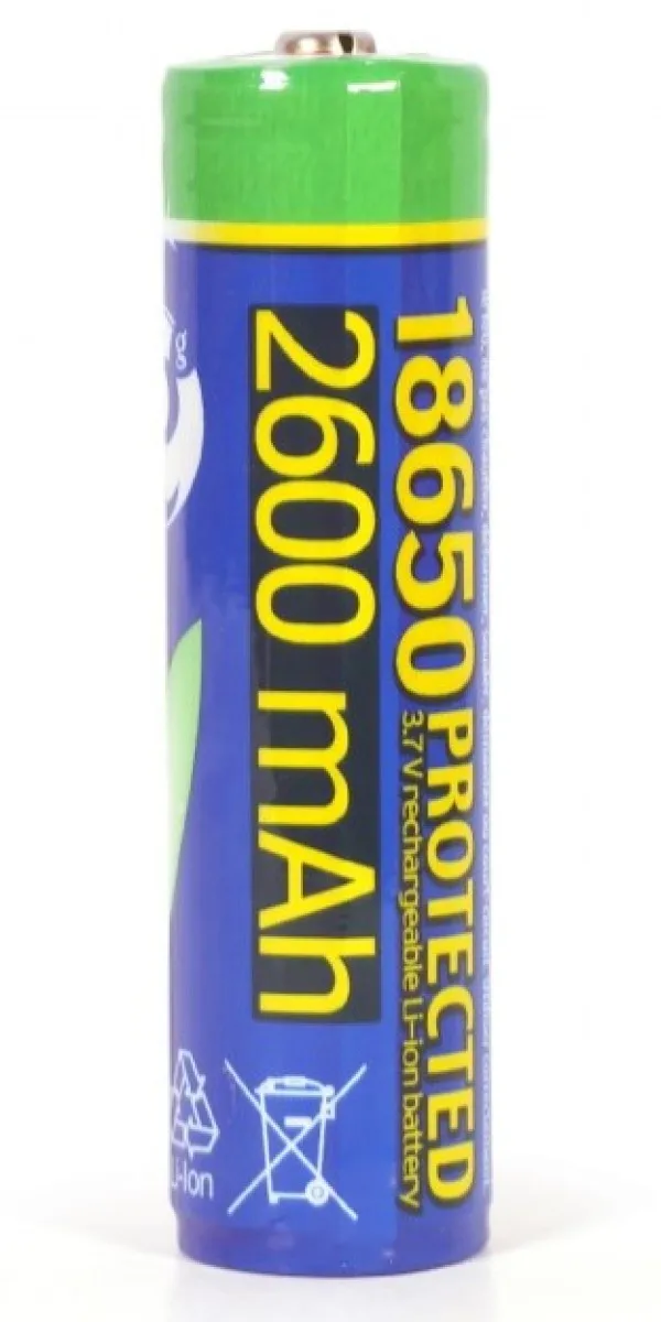 GEMBIRD EG-BA-18650/2600 ENERGENIE Lithium-ion 18650 battery, protected, 2600 mAh Slika 1