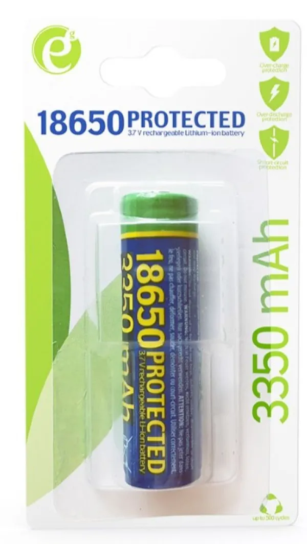 GEMBIRD EG-BA-18650/3350 ENERGENIE Lithium-ion 18650 battery, protected, 3350 mAh Slika 1