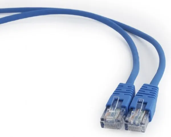 GEMBIRD PP12-0.5M/B Gembird Mrezni kabl, CAT5e UTP Patch cord 0.5m blue Slika 1