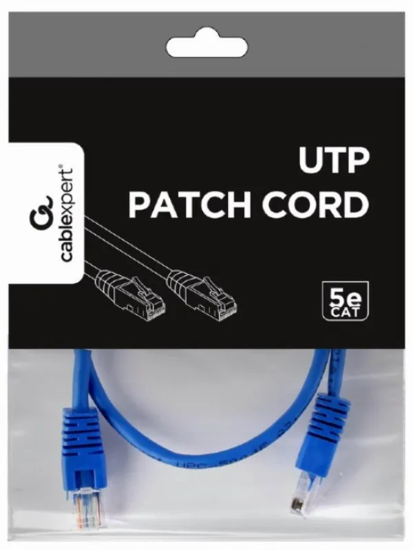 GEMBIRD PP12-0.5M/B Gembird Mrezni kabl, CAT5e UTP Patch cord 0.5m blue Slika 4