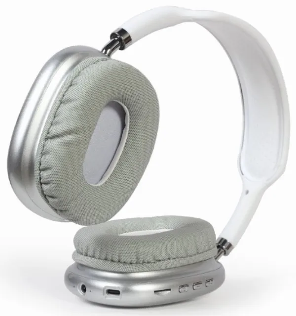GEMBIRD BHP-LED-02-W Gembird Bluetooth stereo Slualice sa mikrofonom Bt V5.0 400mAh/32Ohm, 2h Li-ion Bele Slika 3