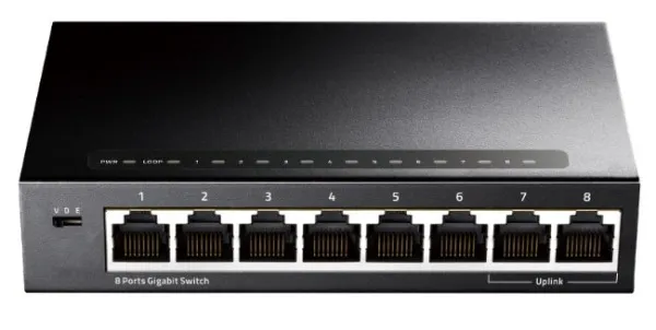 CUDY Cudy GS108 metalni 8-Port Gbit desktop Switch, 8x RJ45 10/100/1000 Slika 1