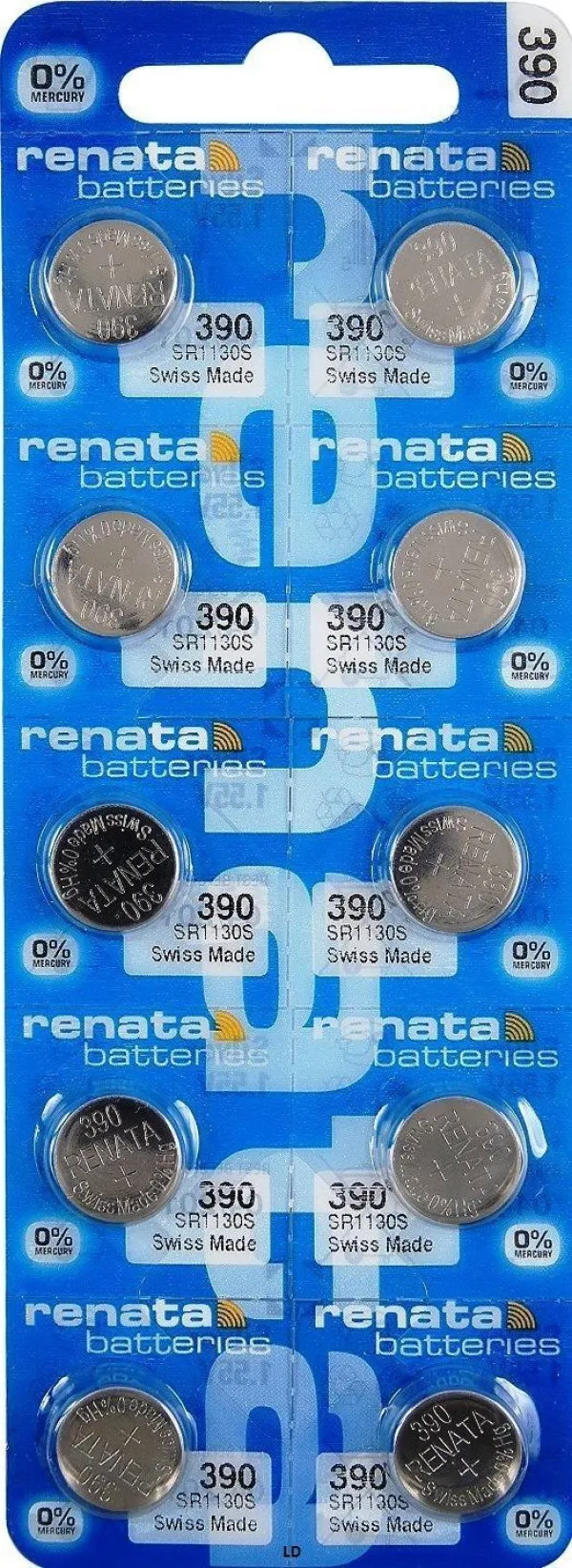 RENATA Renata baterija 390 1,55V Srebro oksid dugme baterija za SAT, Pakovanje 1kom Slika 2