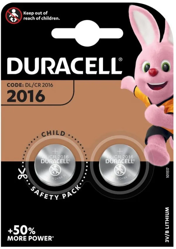 DURACELL Duracell LM CR2016 LITHIUM 3V PAK2 CK baterije dugme Slika 1