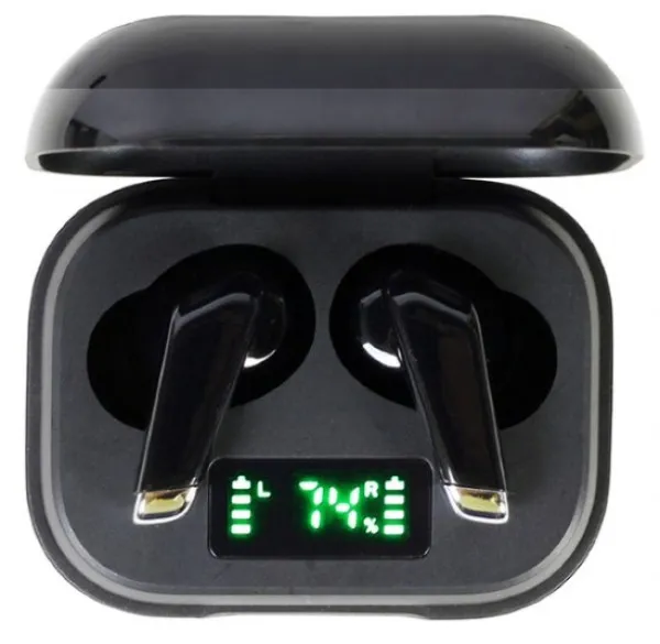 GEMBIRD FitEar-X300B Gembird bluetooth V5.0 slusalice, LED, TWS, black Slika 1