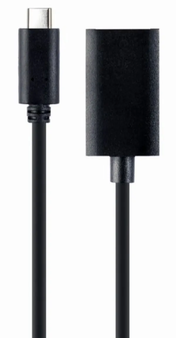 GEMBIRD A-CM-DPF-02 Gembird USB Type-C to DisplayPort adapter cable, 4K, 15 cm, black Slika 2