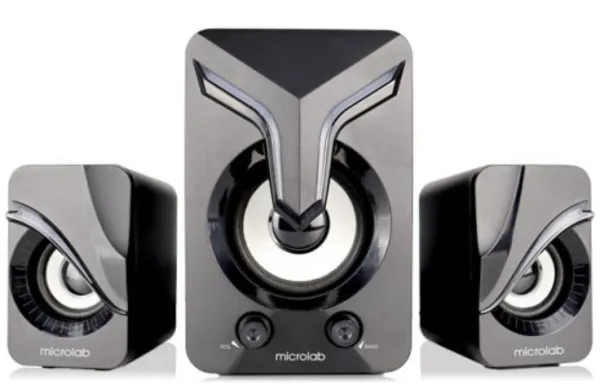 MICROLAB Microlab U270 Phenix Stereo zvucnici, black 11W (5W, 2x3W)USB power,3,5mm LED Slika 3