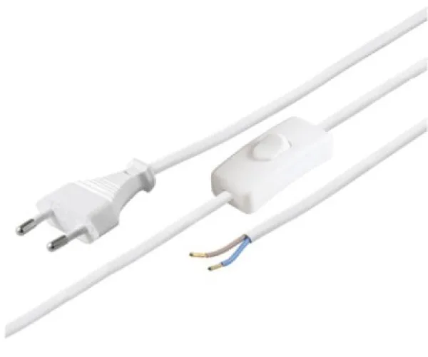 Strujni kabel sa prekidaèem 1,5m N2K-WH/VDE beli Slika 1
