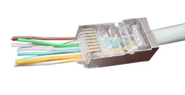GEMBIRD LC-PTF-01/50 Gembird Universal pass-through CAT5 FTP plug 8P8C cena pakovanja (50kom u pakovanju) Slika 1