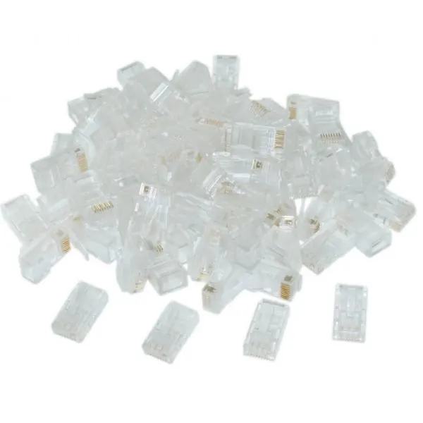 GEMBIRD LC-8P8C-002/10 Gembird CAT6 UTP Modular plug 8P8C 30u gold plated RJ45, 10 u pak /CENA PO PAKOVANJU Slika 2