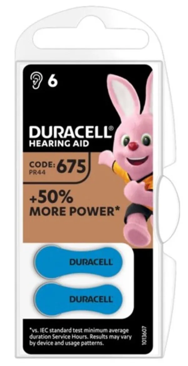 DURACELL Duracell Hearing Aid 675 1,45V baterija za slusni aparat PAK6 Slika 2