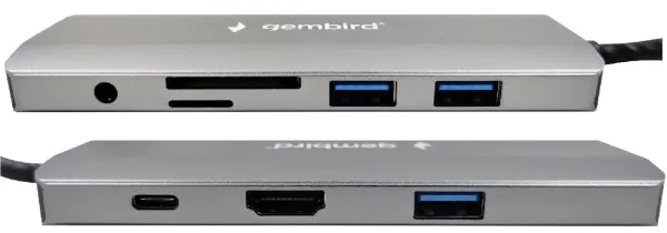 GEMBIRD A-CM-COMBO9-03 ** Gembird USB Type-C 9in1 multi-port adapter USB-C+HUB+HDMI+PD+card+RJ45 Gbit (2159) Slika 4