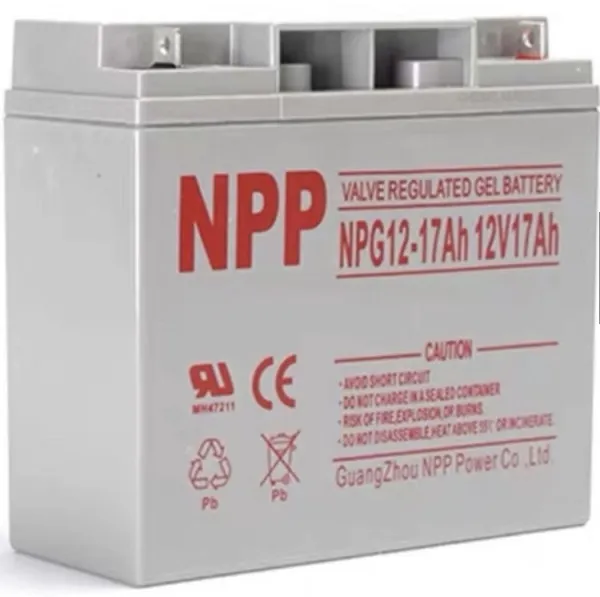 NPP NPG12V-17Ah, GEL BATTERY, C20=17AH, T3, 180*77*167*167, 4,8KG, Light grey Slika 2