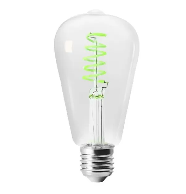 LED FILAMENT E27 4W 2000K ST64 ZELENA Slika 1