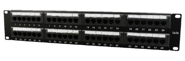 GEMBIRD NPP-C548CM-001 Gembird Cat.5E 48 port patch panel with rear cable management Slika 1