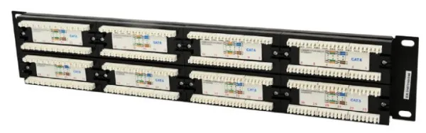 GEMBIRD NPP-C648CM-001 Gembird Cat.6 48 port patch panel with rear cable management Slika 1
