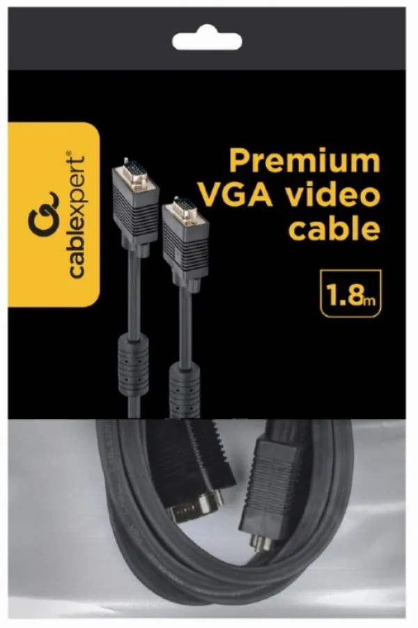 GEMBIRD CC-PPVGA-6B Gembird VGA to VGA kabl black 1.8m A Slika 1