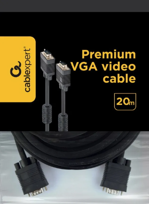 GEMBIRD CC-PPVGA-20M-B Gembird VGA to VGA kabl black 20m Slika 2