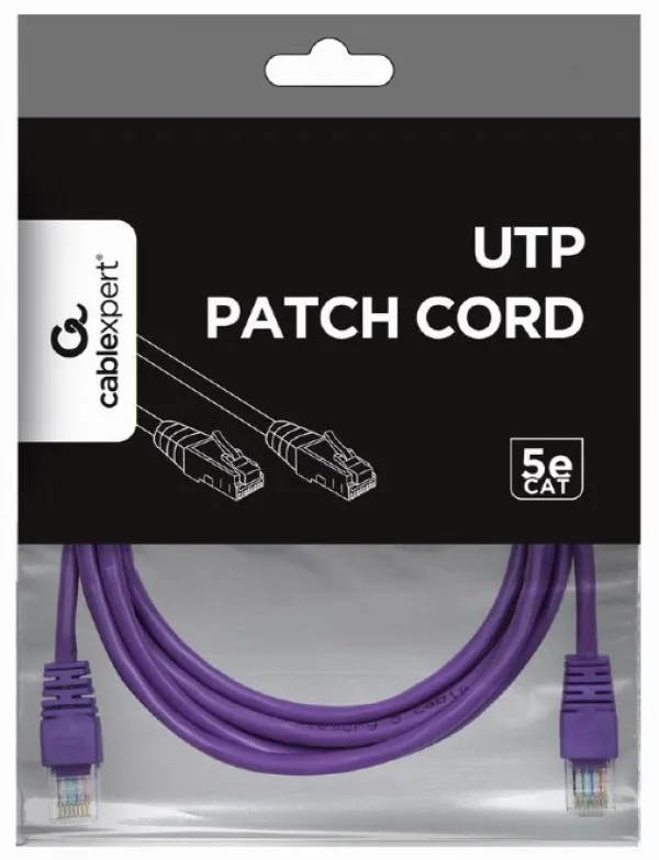 GEMBIRD PP12-2M/V Gembird Mrezni kabl, CAT5e UTP Patch cord 2m purple Slika 2