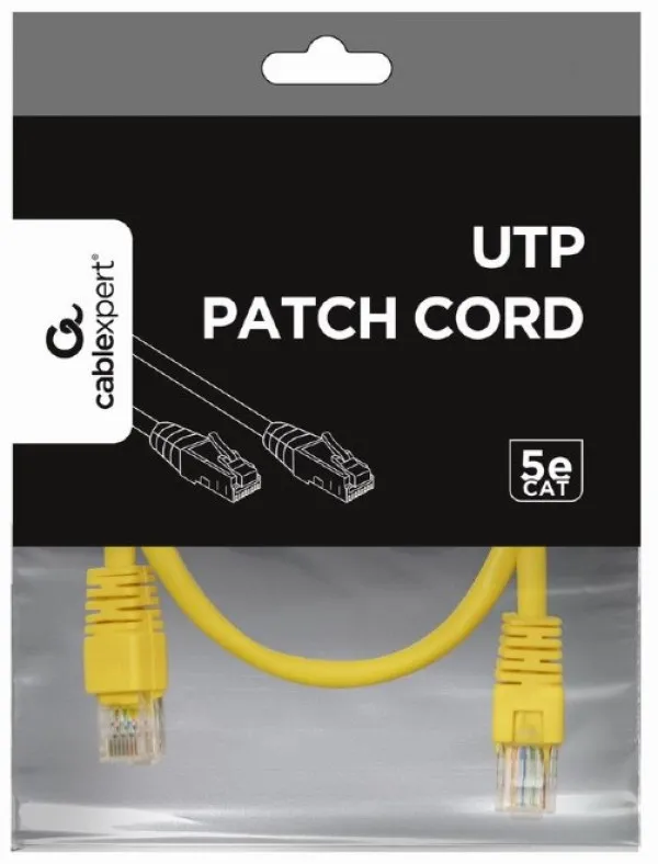 GEMBIRD PP12-2M/Y Gembird Mrezni kabl, CAT5e UTP Patch cord 2m yellow A Slika 4