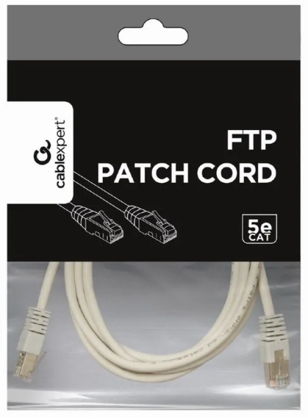 GEMBIRD PP22-2M Gembird Mrezni kabl FTP Cat5e Patch cord, 2m grey Slika 4
