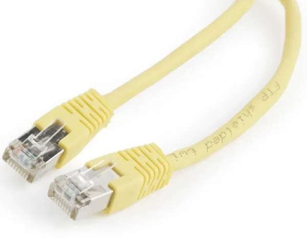 GEMBIRD PP22-0.5M/Y Gembird Mrezni kabl FTP Cat5e Patch cord, 0.5m yellow Slika 2